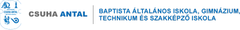 Csuha Antal Baptista Általános Iskola, Gimnázium, Technikum és Szakképző Iskola logo