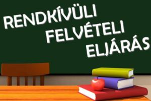 Rendkívüli felvételi 2025