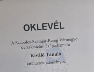 Szakma kiváló tanulója