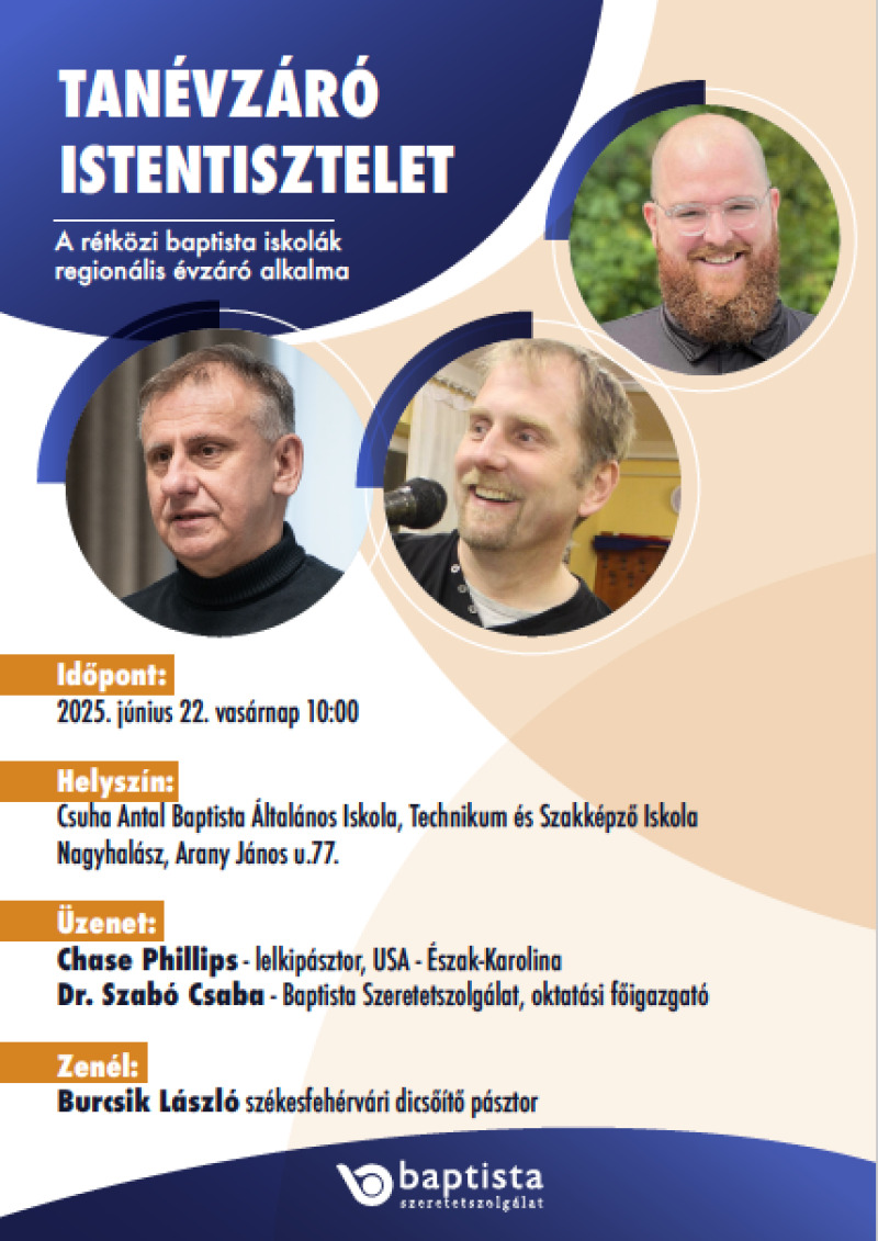 Tanévzáró Istentisztelet