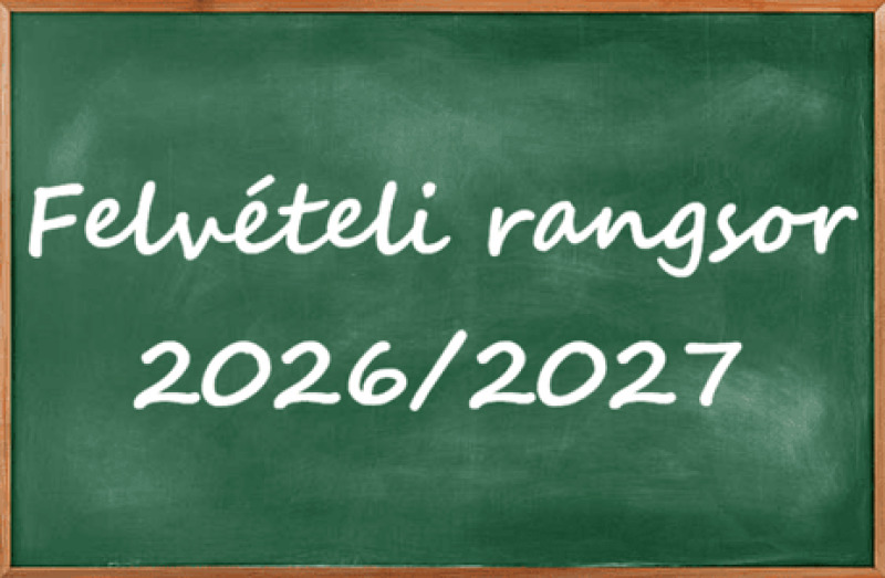 Felvételi rangsor 2026